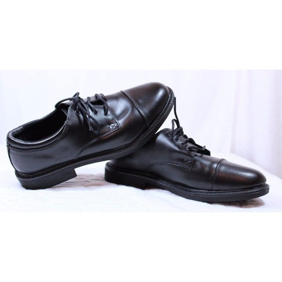 George Size 9.5 M Men's Black Lace Dress Oxford Shoes - Picture 5 of 7